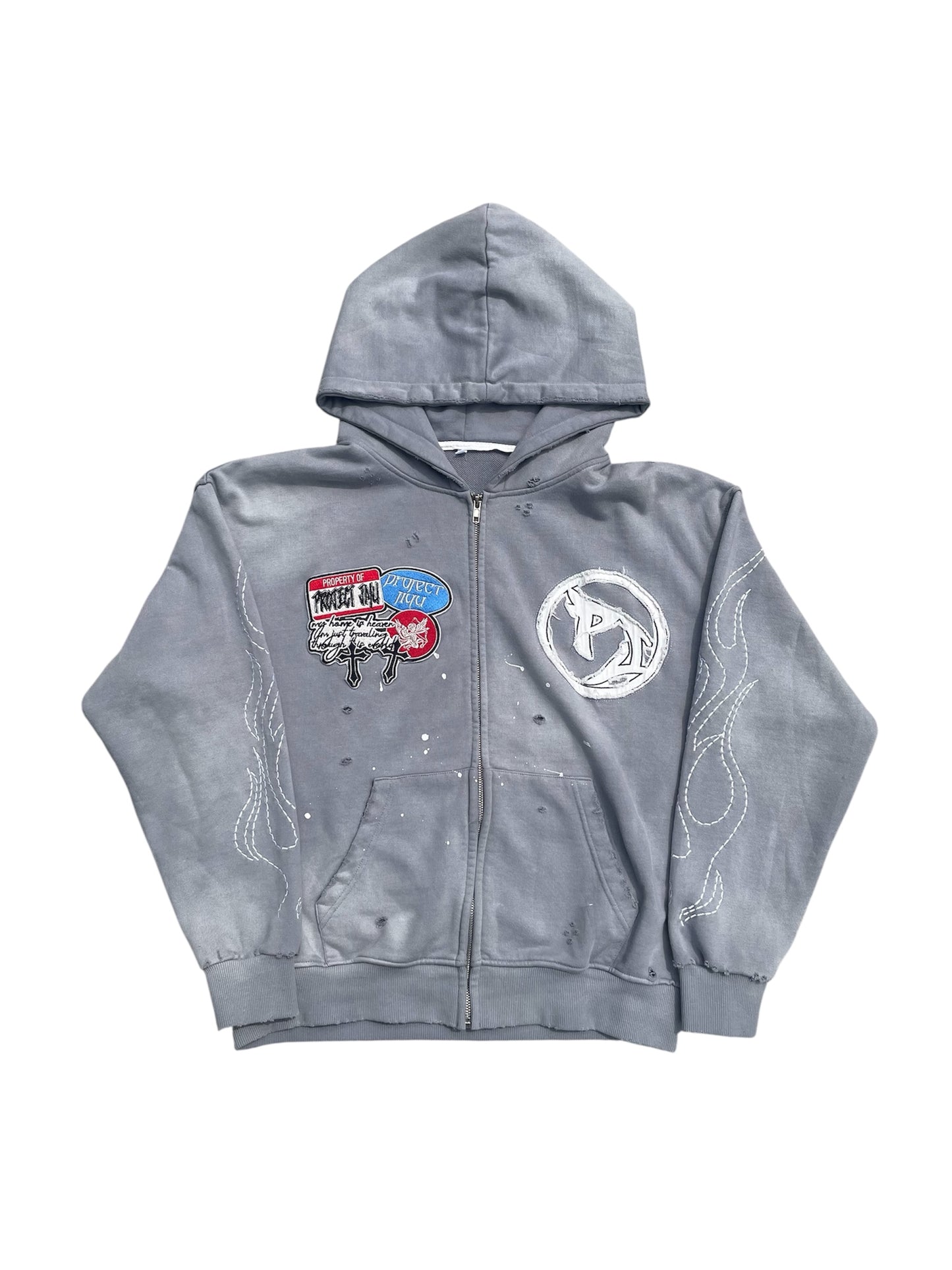 ‘Unbounded’ Grey Zip-Up