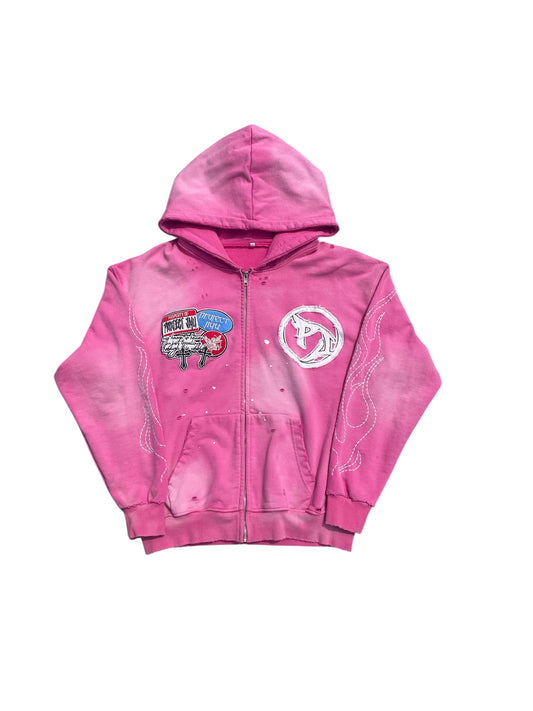 ‘Unbounded’ Pink Zip-Up