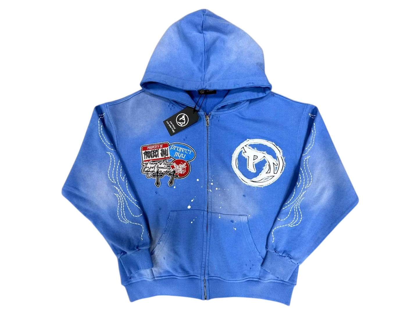 ‘Unbounded’ Blue Zip-Up