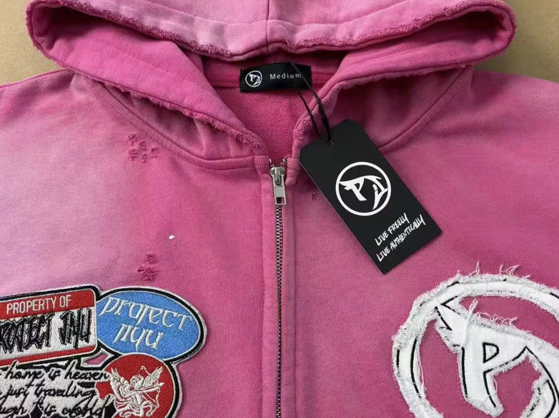 ‘Unbounded’ Pink Zip-Up